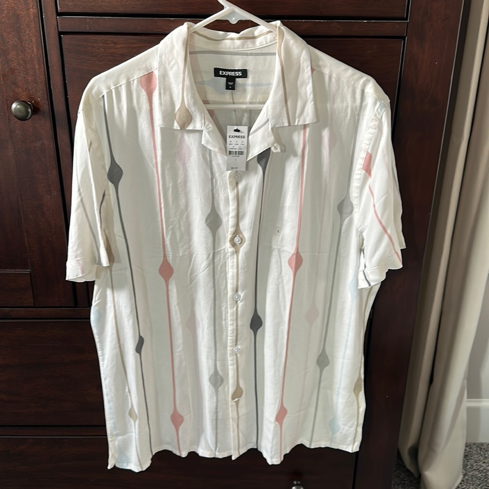 Express button up short sleeve